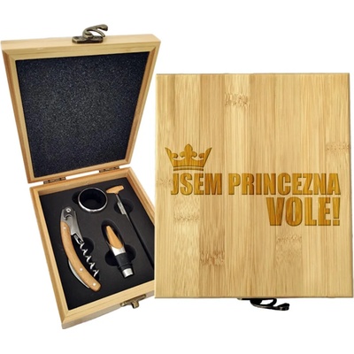 Sablio Dárková sada na víno Jsem princezna, vole!: 147×168×49 mm