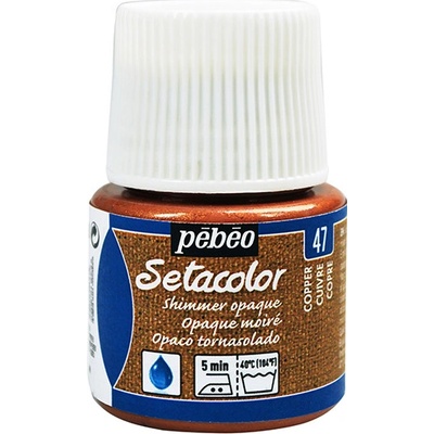 Farby na textil Pebeo Setacolor Opaque Shimmer 45 ml Shimmer copper