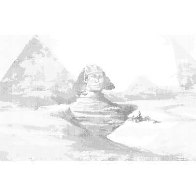 ZUTY Bodkovanie - SFINGA A PYRAMÍDY EGYPT Rámovanie: bez rámu a bez vypnutia plátna, Rozmer: 40x50 cm