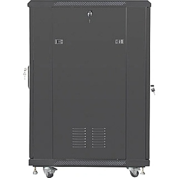 Lanberg rack cabinet 19" free-standing 22U/600x800 (flat pack) with mesh door black (FF01-6822-23B)