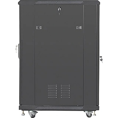 Lanberg rack cabinet 19" free-standing 22U/600x800 (flat pack) with mesh door black (FF01-6822-23B)