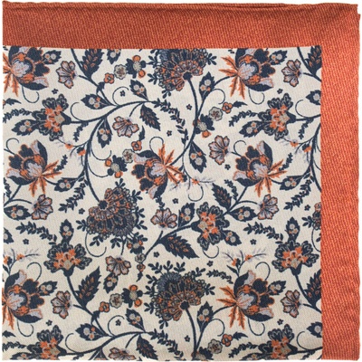 Avantgard Kapesníček do saka hedvábný Premium 610-5785 béžová/skořicová