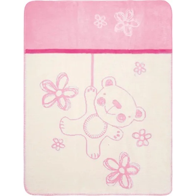 Baby MATEX Бебешко одеяло BABY MATEX Teddy розово 75/100 (5902675041706)