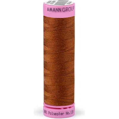 Stoklasa Polyesterové nitě návin 100 m Aspo Amann Balení: 5 ks, Varianta: 0163 Bombay Brown 0163 Bombay Brown