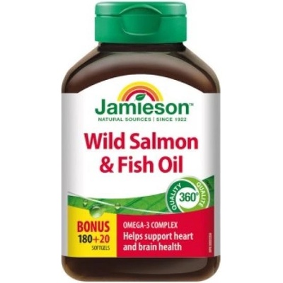 Jamieson Salmon Omega-3 komplex z lososa a rybích olejů 200 tablet
