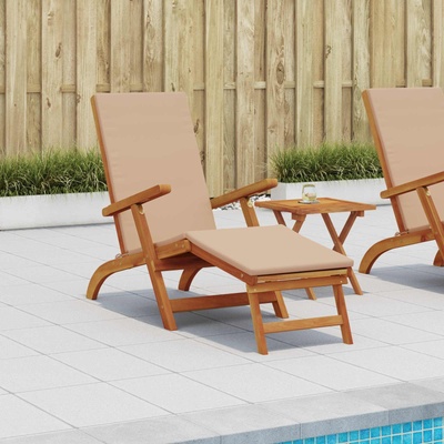 vidaXL Сгъваем и reclining шезлонг Солидно акациево дърво (42025004)