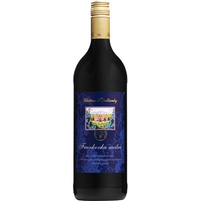 Chateau Topoľčianky Frankovka modrá 12,5% 1 l (čistá fľaša)