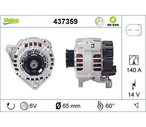 Alternátor VALEO 437359