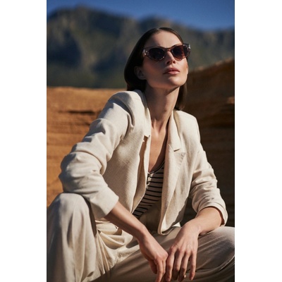 Moodo Women's blazer MOODO light beige