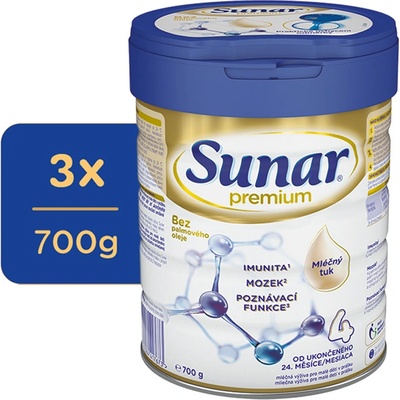 Sunar Premium 4 kojenecké 3 x 700 g