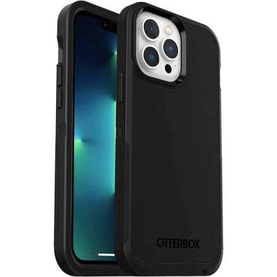 OtterBox Defender XT Case - хибриден удароустойчив кейс с вграден магнитен конектор (MagSafe) за iPhone 13 Pro Max (черен)