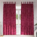 Pure Line Home Кадифени завеси в цвят бордо с текстилни гайки (уши), 2 бр. , 140 x 260 см - zalegloto - 69,04 лв