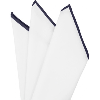 Bubibubi vreckovka do saka s tmavomodrým lemom biela