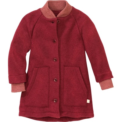 disana Детско вълнено яке disana Kid's Walk Coat - Cassis - размер 86/92 (EU) (703-4130-0110)