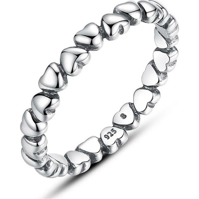 P&J Jewellery Stříbrný prsten Srdíčka SRP26