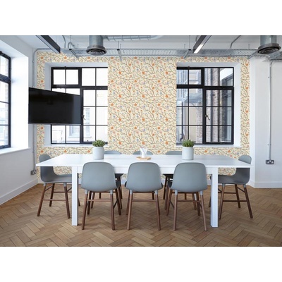 DIMEX ART Луксозна флизелинова тапета бежово цъфтящо дърво