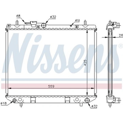 Chladič motoru NISSENS 61742A