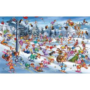 Piatnik - Puzzle Ruyer: Christmas skiing - 1 000 piese