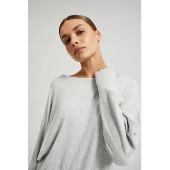 Moodo Гладък суитшърт с дълги ръкави в сиво Moodo Moodo | Siv | ЖЕНИ | XXL