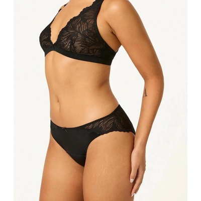 Modibodi menštruačné nohavičky Ines Midi Brief Moderate Noir Black