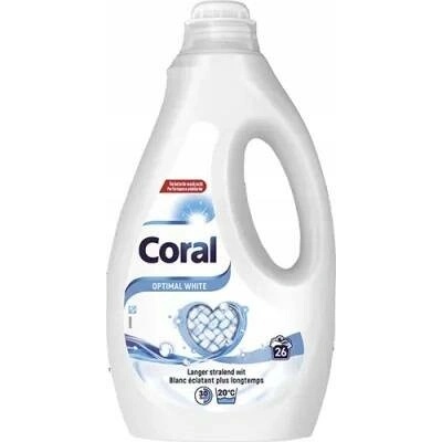 Coral gel na praní bílého prádla Optimal White 1,17 l 26 PD