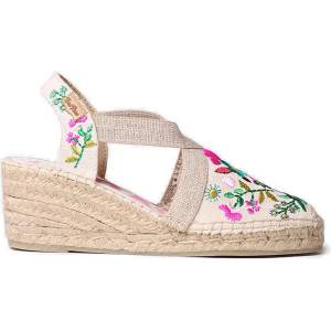 TONI PONS Montjoi Wedge Espadrilles - Beige (Floral)