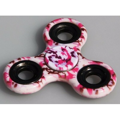 FIDGET SPINNER ANTISTRESOVÁ HRAČKA Růžovo bílá
