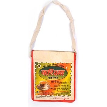 Sanu Babu plátěná taška přes rameno s barevným tiskem Karishma tea