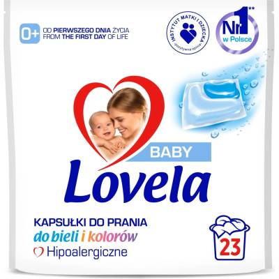 Lovela Baby hypoalergenní kapsle na praní bílého a barevného prádla 23 PD