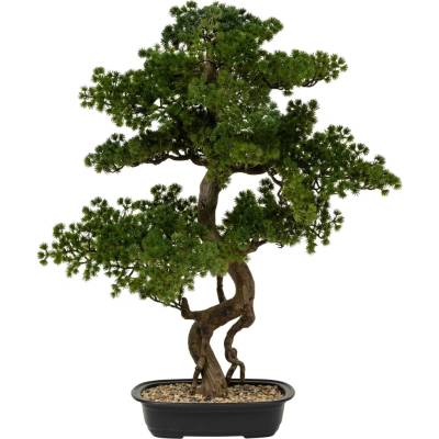 Atmosphera Umělé bonsai stromek POLIN, černý keramický květináč, 72 x 36 x 86 cm vícebarevný