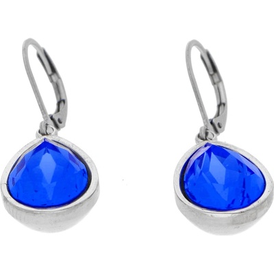 Ewena Blue náušnice slza z chirurgické oceli GL 655