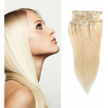 Clip in sada Remy 55 cm 7 dielna odtieň 613 blond 613 beach blond