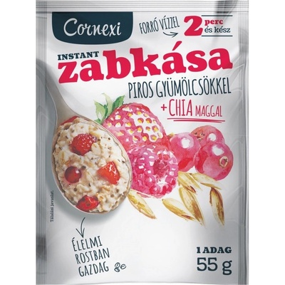 Cornexi Ovsená kaša s červeným ovocím a chia semienkami 55 g