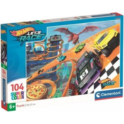 CLEMENTONI Hot Wheels 104 dílků
