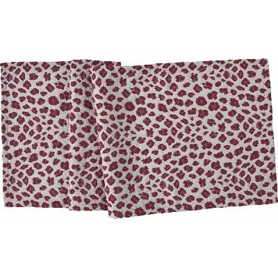 Sander Běhoun Uhuru leopard bordó 40x100 cm