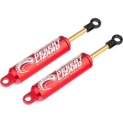 Yeah Racing Hliníkové olejové tlumiče Desert Lizard červené 90 mm 2 ks