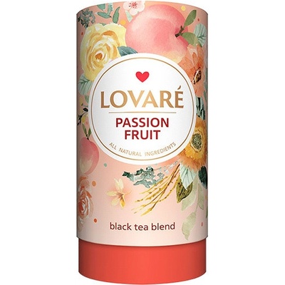Lovaré PASSION FRUIT sypaný černý čaj s příchutí 80 g