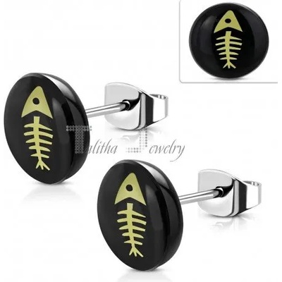 Talitha Мини обеци „Рибена кост