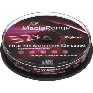 MediaRange CD-R 700MB, 10 броя (шпиндел)