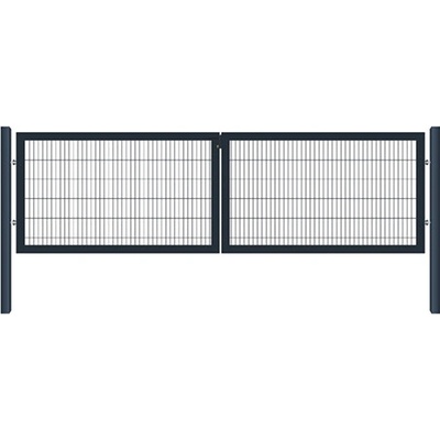 EKOfence Brána 2kr. OPTIM ZnPVC 3600x1000mm, antracit 15491