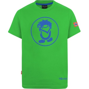TROLLKIDS Детска тениска Trollkids Kid's Troll T T-shirt - Bright Green / Blue - размер 116 (EU) (704-1808-0615)
