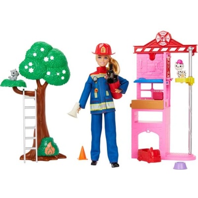 Mattel Barbie Пожарна станция с кукла (25HRG55)