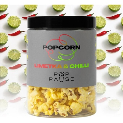 Pop Pause Popcorn Limetka & Chilli 1000 ml 50 g