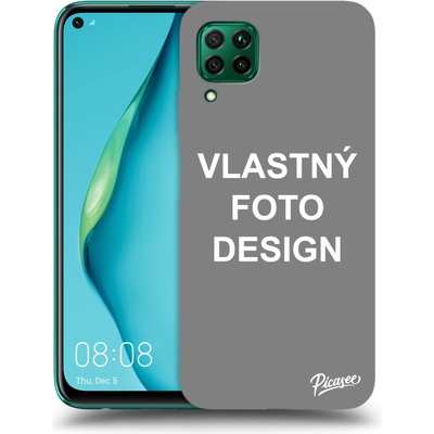 Púzdro Picasee silikónové Huawei P40 Lite - Vlastné design/motiv čierne