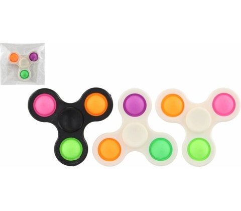 Spinner bubble pops plast 7cm