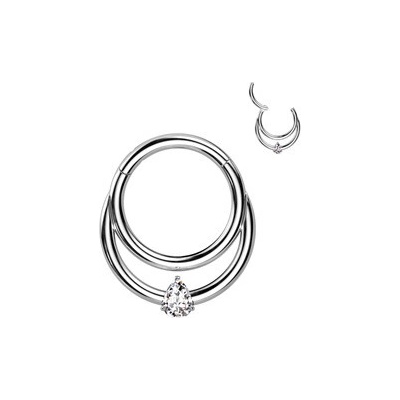 Šperky4U piercing septum helix cartilage titan TIT1258-1210