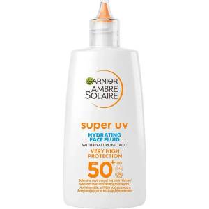 Garnier Ambre Solaire Super UV Hydrating Face Fluid SPF 50+ sunscreen 40ml - Clear (White)