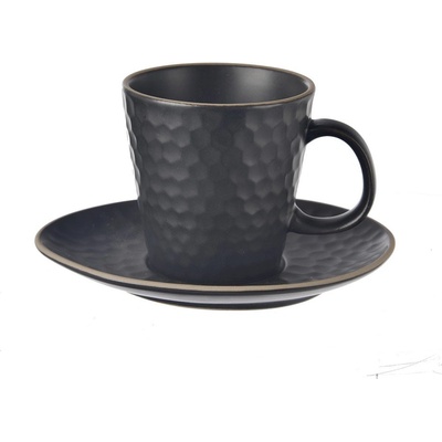 Orion Черна керамична чаша за капучино 250 ml Tea Time - Orion (112437)