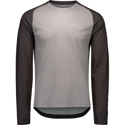 POC Мъжка фланелка с дълъг ръкав за колоездене POC Motion Air L/S Jersey Cycling jersey - Granite Grey - размер XXL (056-3686-0316)