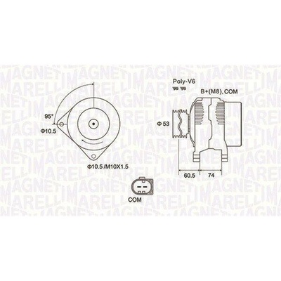 generátor MAGNETI MARELLI 063731905010